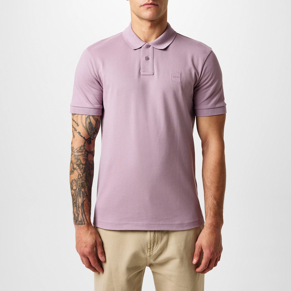 Hugo Boss Passenger Piqué Polo Top - Open Purple 555
